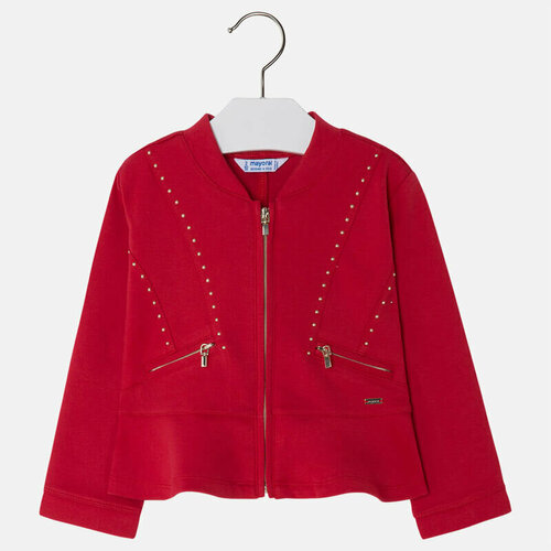 пиджак mayoral для девочки, красный