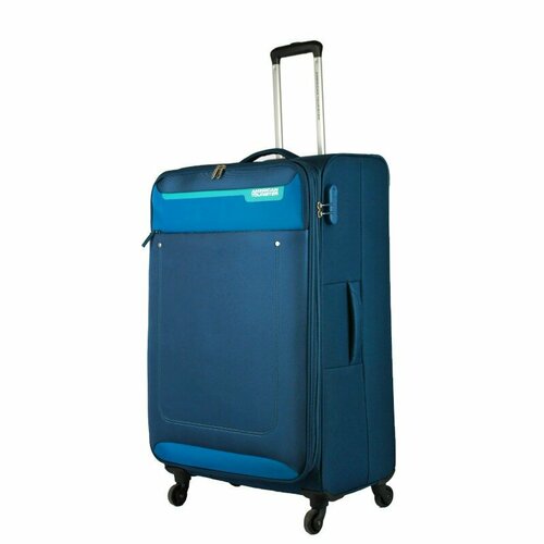 женский чемодан american tourister, синий