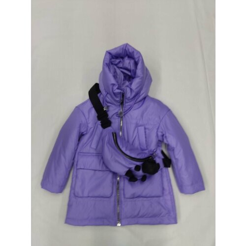 куртка lusiming для девочки, фиолетовая