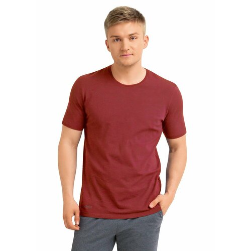 мужская футболка с коротким рукавом clever, красная