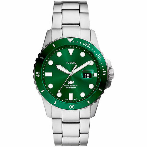 мужские часы fossil, зеленые