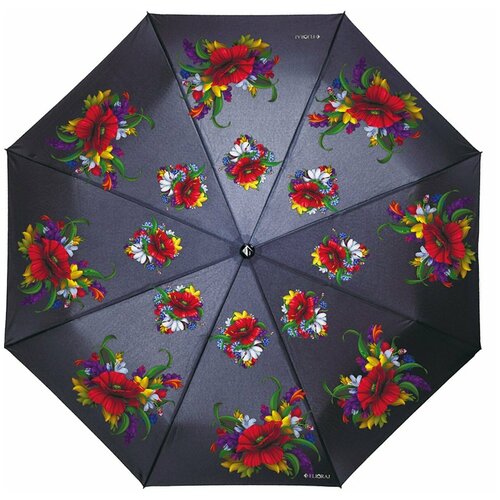 женский зонт flioraj, черный