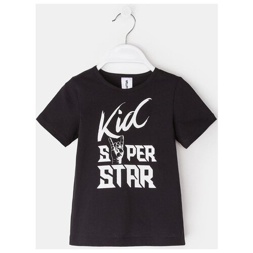 футболка kaftan для мальчика, черная