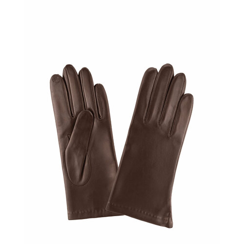 женские кожаные перчатки glove story, коричневые