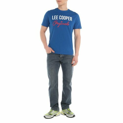 мужская футболка lee cooper, синяя
