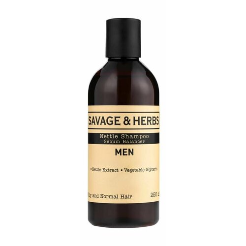мужской шампунь savage&herbs