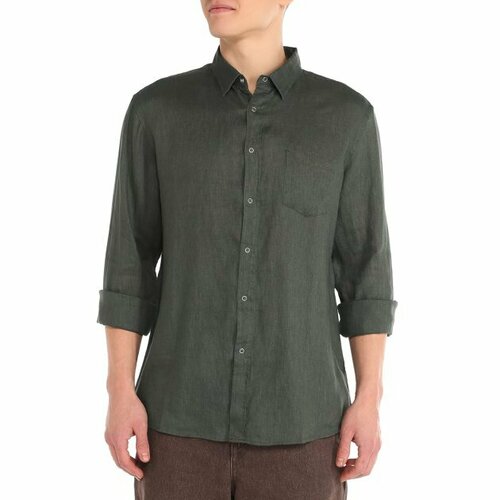 мужская рубашка maison david, зеленая