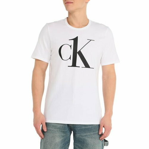 мужская футболка calvin klein, белая