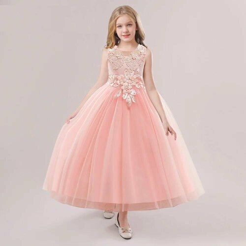 свободные платье mqatz для девочки, розовое
