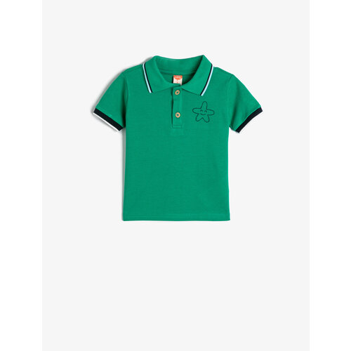 футболка koton для мальчика, зеленая