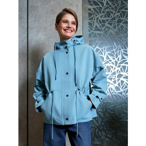 женская куртка с капюшоном concept club, синяя