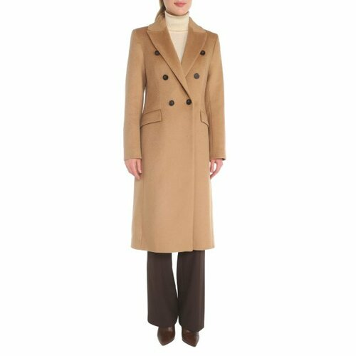 женское шерстяное пальто calzetti, бежевое