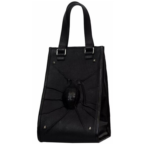 женская кожаные сумка dagon, черная