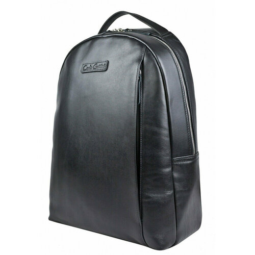 мужской кожаные рюкзак carlo gattini, черный