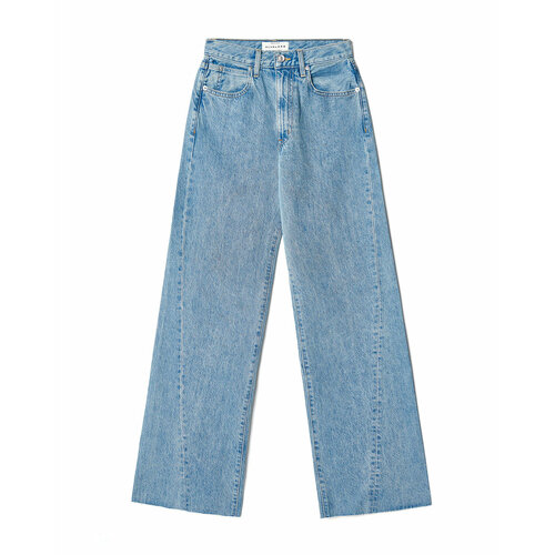 женские джинсы с высокой посадкой slvrlake, голубые