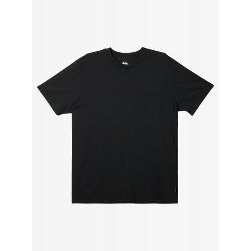 мужская футболка с круглым вырезом quiksilver, черная
