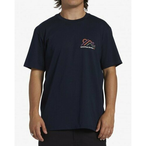 мужская футболка с круглым вырезом billabong, синяя