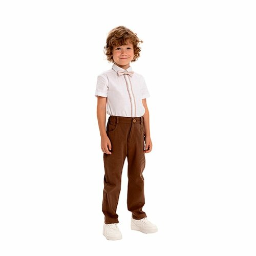 брюки карамелли для мальчика, коричневые