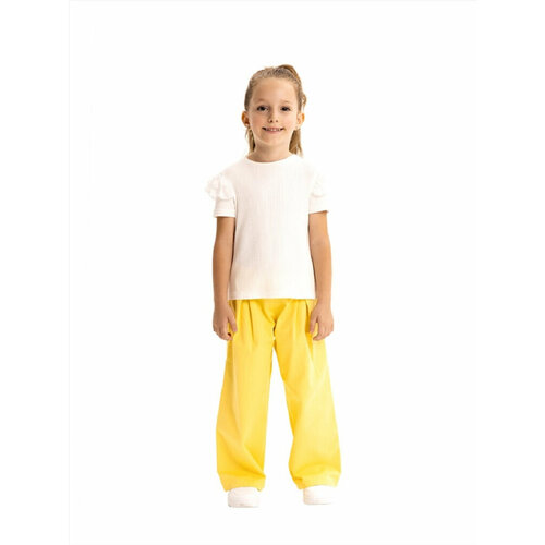 брюки карамелли для девочки, желтые