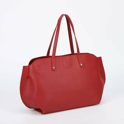 женская кожаные сумка сима-ленд, бордовая