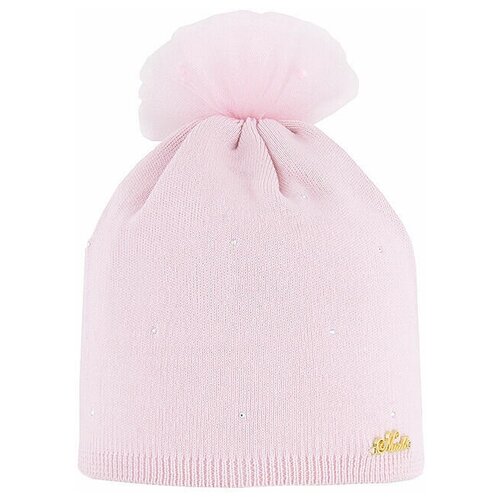 шерстяные шапка mialt для девочки, розовая