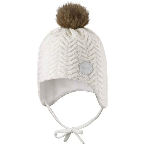 шапка-бини reima для девочки, белая
