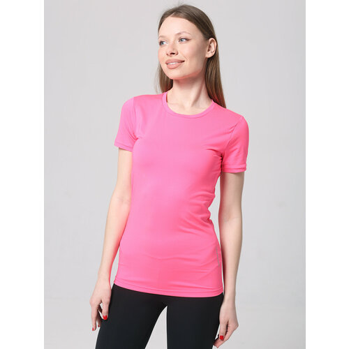 женская спортивные футболка crosssport, розовая