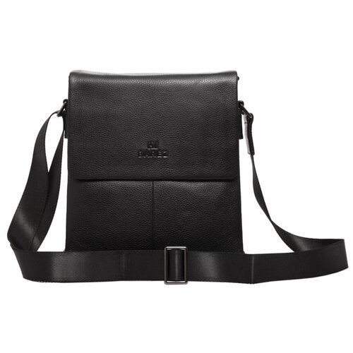 мужская кожаные сумка barez, черная