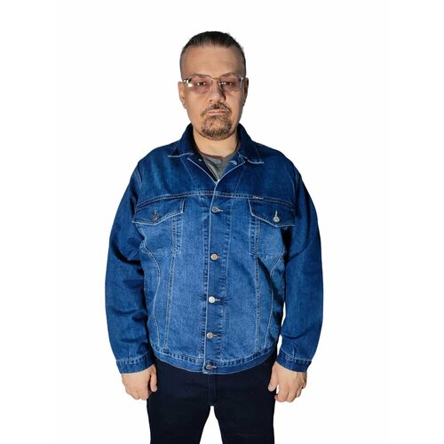 мужская джинсовые куртка olser, синяя