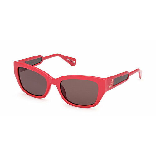 женские солнцезащитные очки max & co, красные
