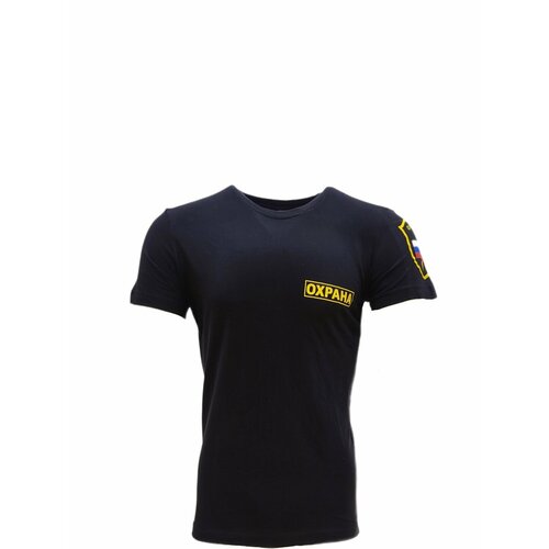 мужская футболка охрана, черная