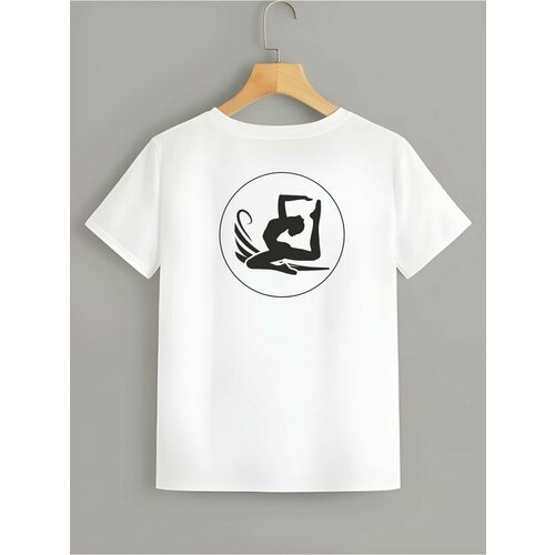 футболка с надписями zerosell для мальчика, белая