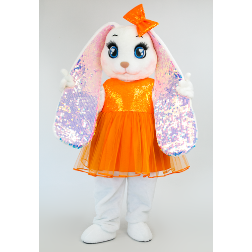 платье макси mascot costume, оранжевое