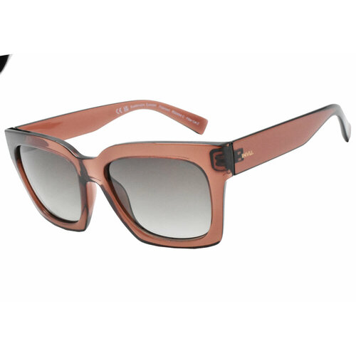 женские квадратные солнцезащитные очки invu, оранжевые