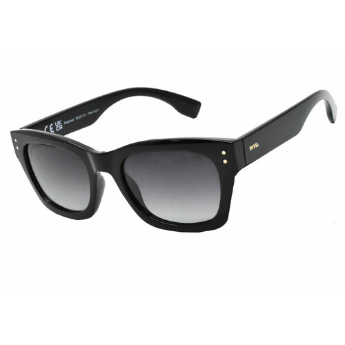 женские солнцезащитные очки кошачьи глаза invu, черные