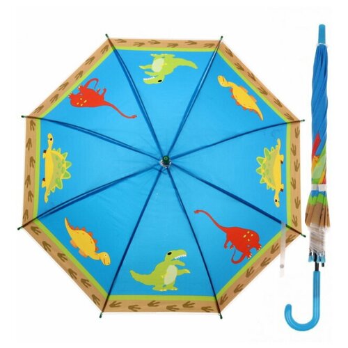 зонт-трости b.k для девочки, голубой