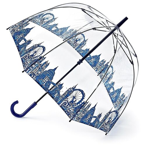 женский зонт-трости fulton, синий