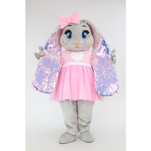 женское платье макси mascot costume, розовое