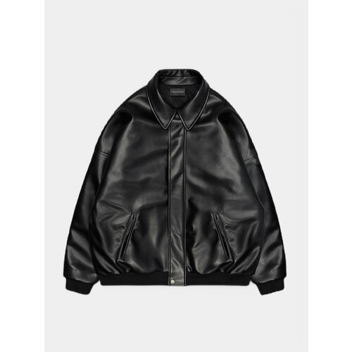 мужская кожаные куртка arnodefrance, черная