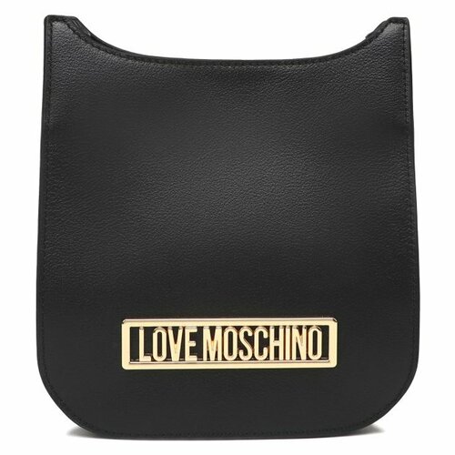 женская сумка через плечо love moschino, черная