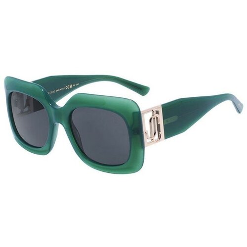 женские солнцезащитные очки jimmy choo, зеленые