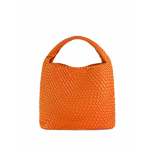 женская сумка-шоперы velina fabbiano, оранжевая