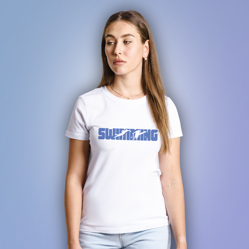 женская спортивные футболка aika, белая