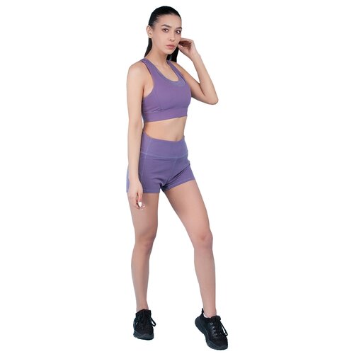 женские спортивные спортивные шорты atlanterra, фиолетовые