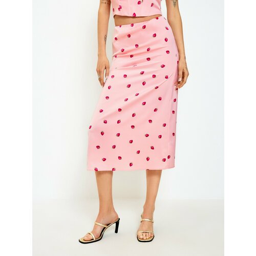 женская юбка макси concept club, розовая