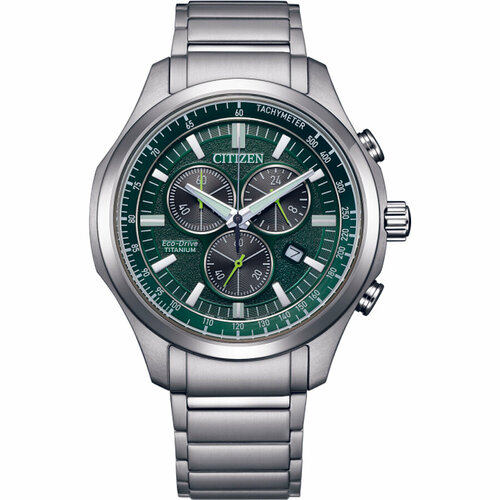 мужские часы citizen, зеленые