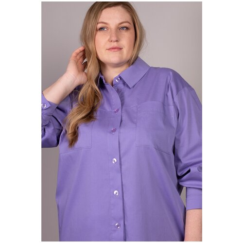 женская блузка mila bezgerts, фиолетовая