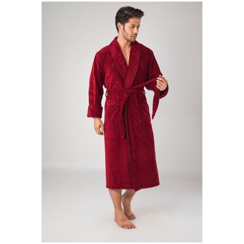 мужской халат nusa, красный