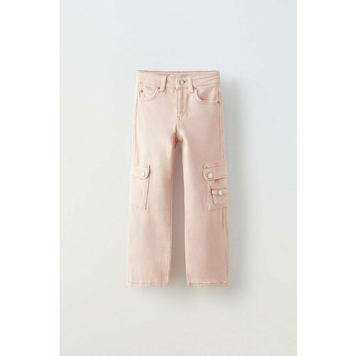 джинсы zara для девочки, розовые