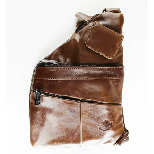мужская сумка через плечо degs, коричневая